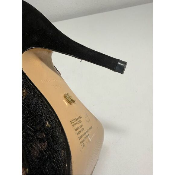 Victoria’s Secret Size 7,5 Black Lacie Tie Lace Up Heels / Stilettos - Picture 8 of 15